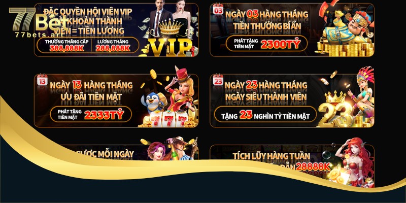 Đăng nhập 77bet để nhận ưu đãi khuyến mãi hấp dẫn